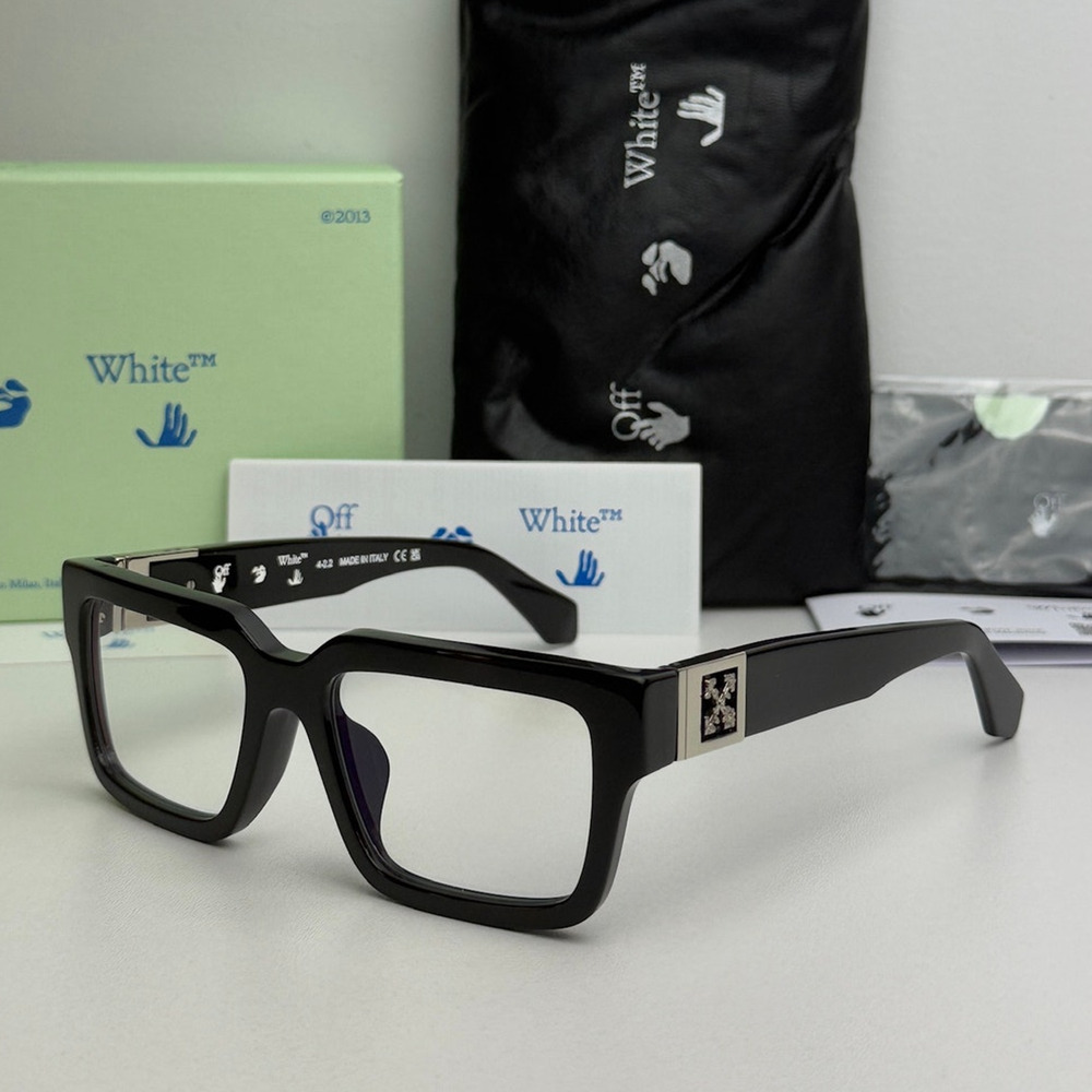 NEW Off White Style 15 Black Bluelight Eyeglasses Frames